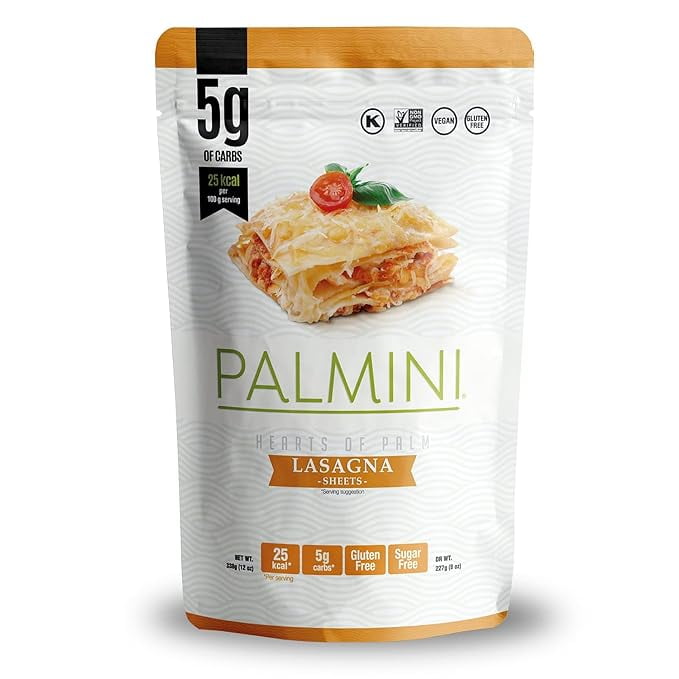 Palmini Low Carb Lasagna 4g of Carbs As Seen On Shark Tank Hearts