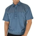 thumbnail image 1 of Palmland Classic 2 Pocket Solid Banded Bottom Polo Shirt Sizes Medium-4XLT, 1 of 2