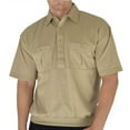 thumbnail image 1 of Palmland Classic 2 Pocket Solid Banded Bottom Polo Shirt Sizes Medium-4XLT, 1 of 3
