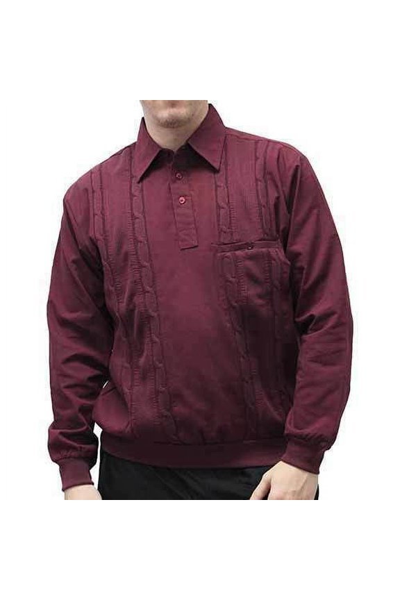 Palmland Mens Cable Knit Insert Pullover In 3 Colors