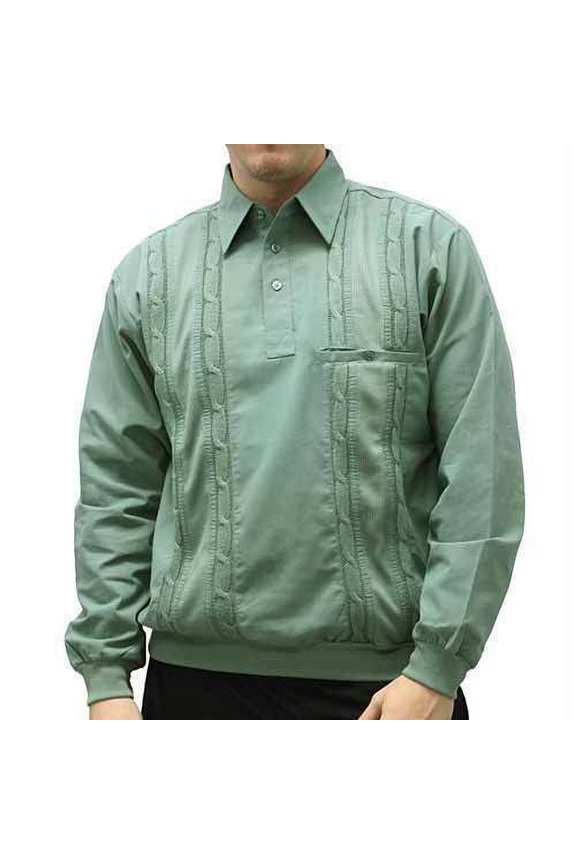 Palmland Mens Cable Knit Insert Pullover In 3 Colors