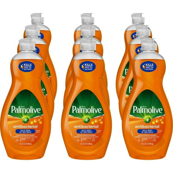 Palmolive Antibacterial Ultra Dish Soap - Concentrate Liquid - 20 fl oz (0.6 quart) - 9 / Carton - Orange | Bundle of 5 Cartons