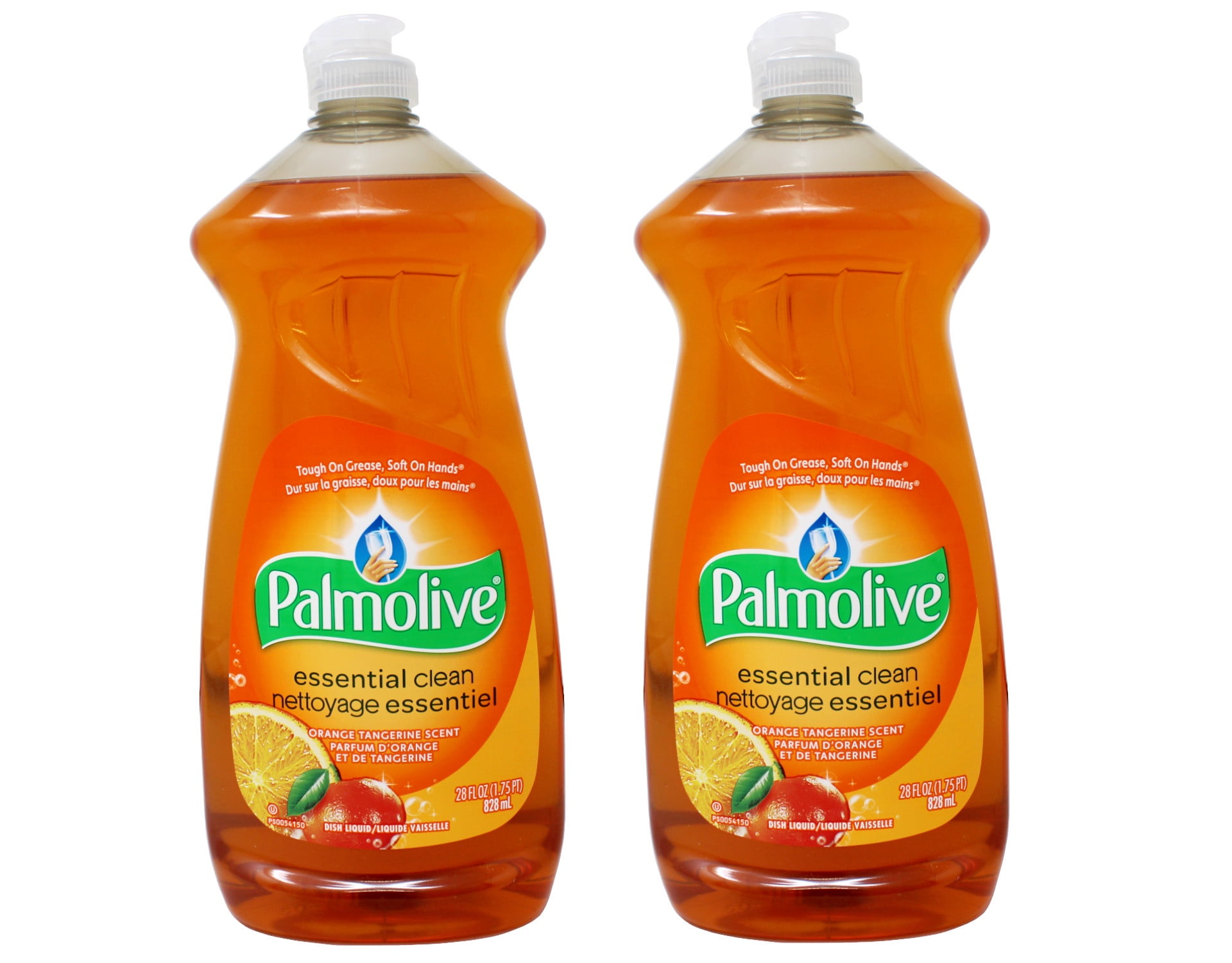 Palmolive Essential Clean Dishwashing Liquid Value Pack, Orange Tangerine - 28 Fl Oz / 828 Ml - 2 Pack