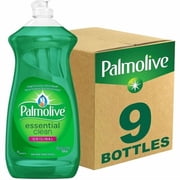 Palmolive EssentialClean Original DishSoap, Liquid, 28 fl oz 0.9 quart, Original Scent, Recommended For Grease Remover, Food Remover, Grime Remover US06022A | 2 Cartons 18 Total