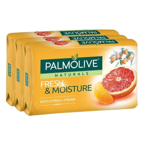Palmolive Naturals Fresh & Moisture with Citrus & Cream Bar Soap, 80 GRAMS ( 3 PACK )