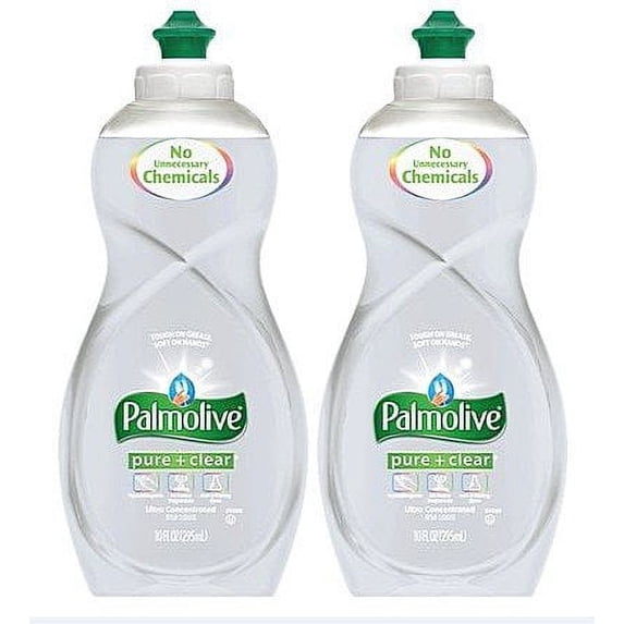 Palmolive Pure + Clear Concentrated Dish Washing Liquid 8 Fl Oz (2 pack)RDD12