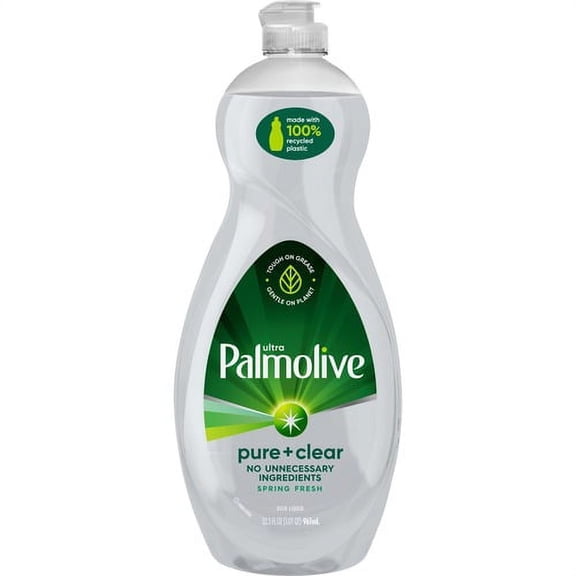 Palmolive Pure/Clear Ultra Dish Soap - Liquid - 32.5 fl oz (1 quart) - 1 Each - Clear | Bundle of 10 Each