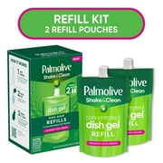 Palmolive Shake & Clean Dish Soap Concentrate Refills, Fresh Citrus, 5 fl oz 2 Pack