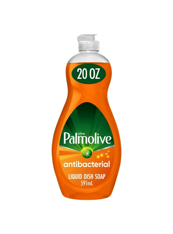 Palmolive Ultra Concentrated Antibacterial Liquid Dish Soap, Orange Scent - 20 Fluid Ounce