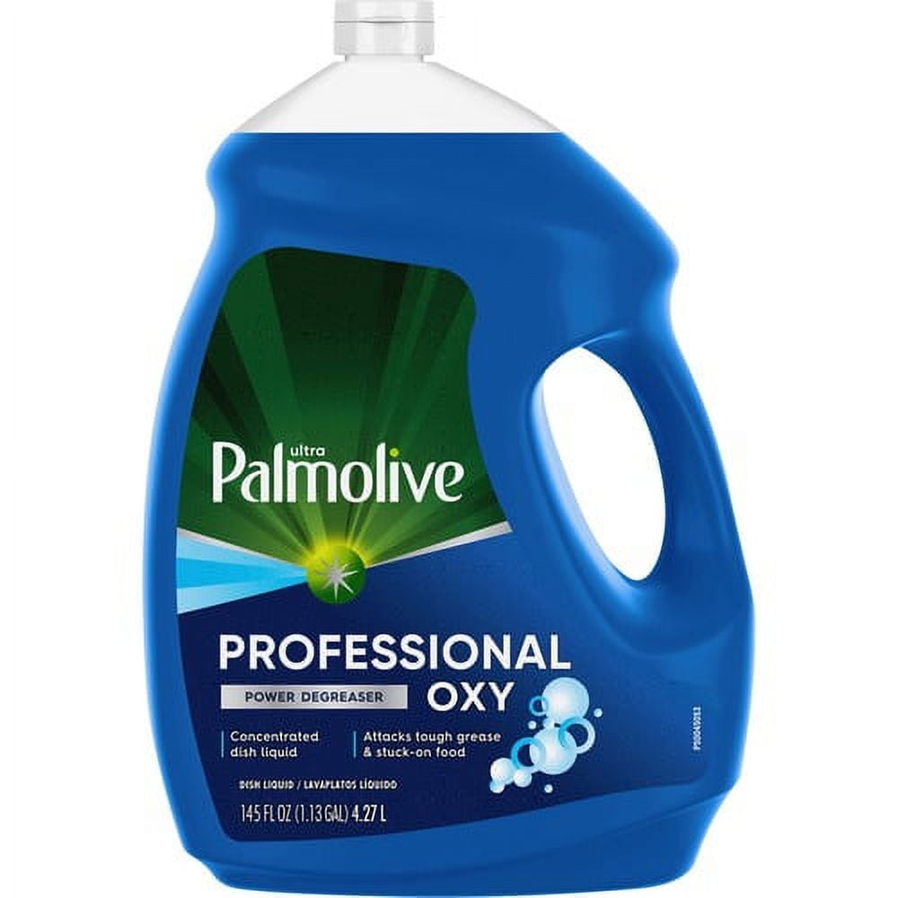 Palmolive Ultra Dish Soap Oxy Degreaser - Concentrate Liquid - 145 fl oz (4.5 quart) - 1 Each - Blue | Bundle of 2 Each