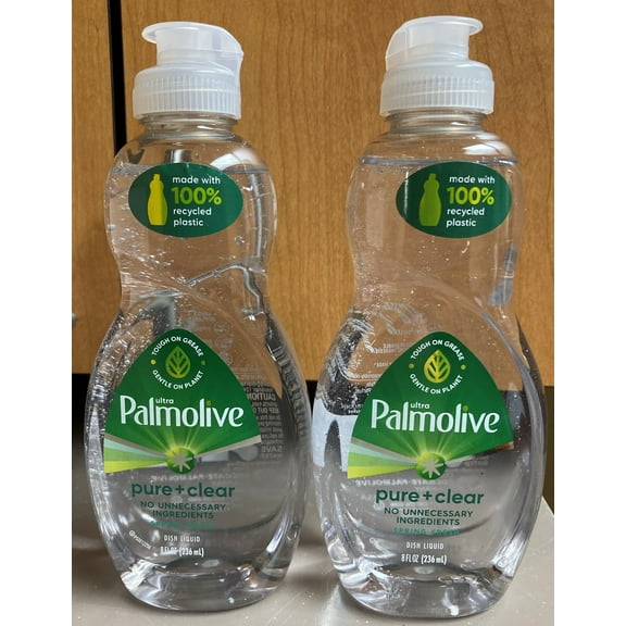 Palmolive Ultra Dish Washing Liquid Pure+clear, 8oz - 2 Pack...