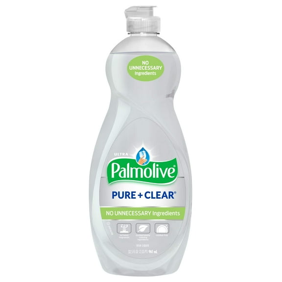 Palmolive Ultra Liquid Dish Soap Pure + Clear 32.5Oz Pack (3)