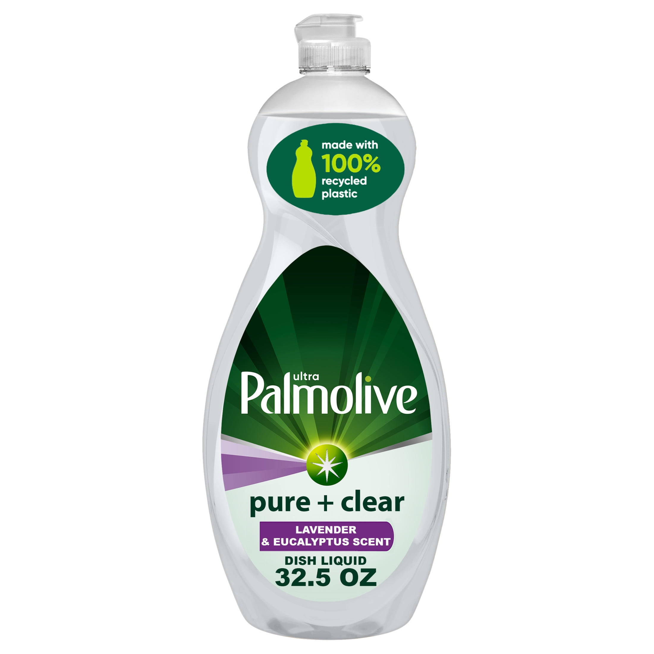 Palmolive Ultra Pure + Clear Liquid Dish Soap, Lavender & Eucalyptus Scent - 32.5 Fluid Ounce