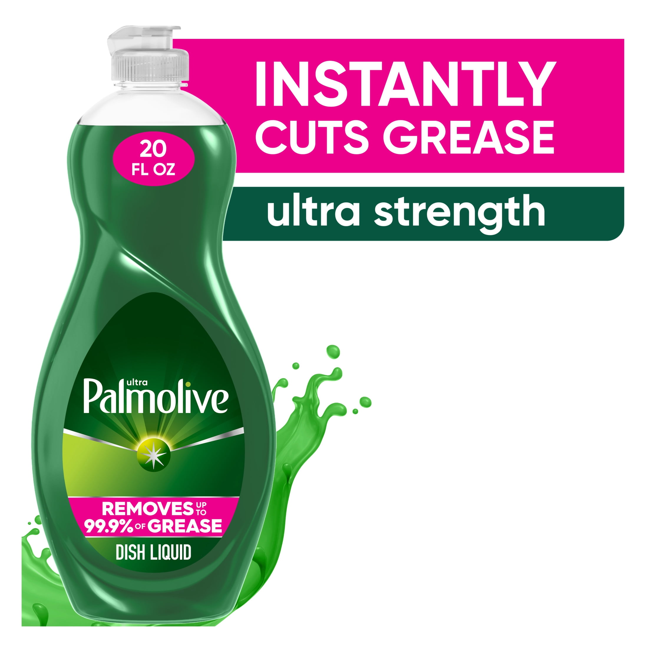 Palmolive Ultra Strength Liquid Dish Soap, Cuts Grease and Grime, No Soaking Needed, 20 fl oz Bottle