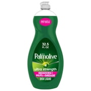 Palmolive Ultra Strength Liquid Dish Soap, Cuts Grease and Grime, No Soaking Needed, 32.5 fl oz