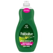 Palmolive Ultra Strength Liquid Dish Soap, Cuts Grease and Grime, No Soaking Needed, 42 fl oz Bottle