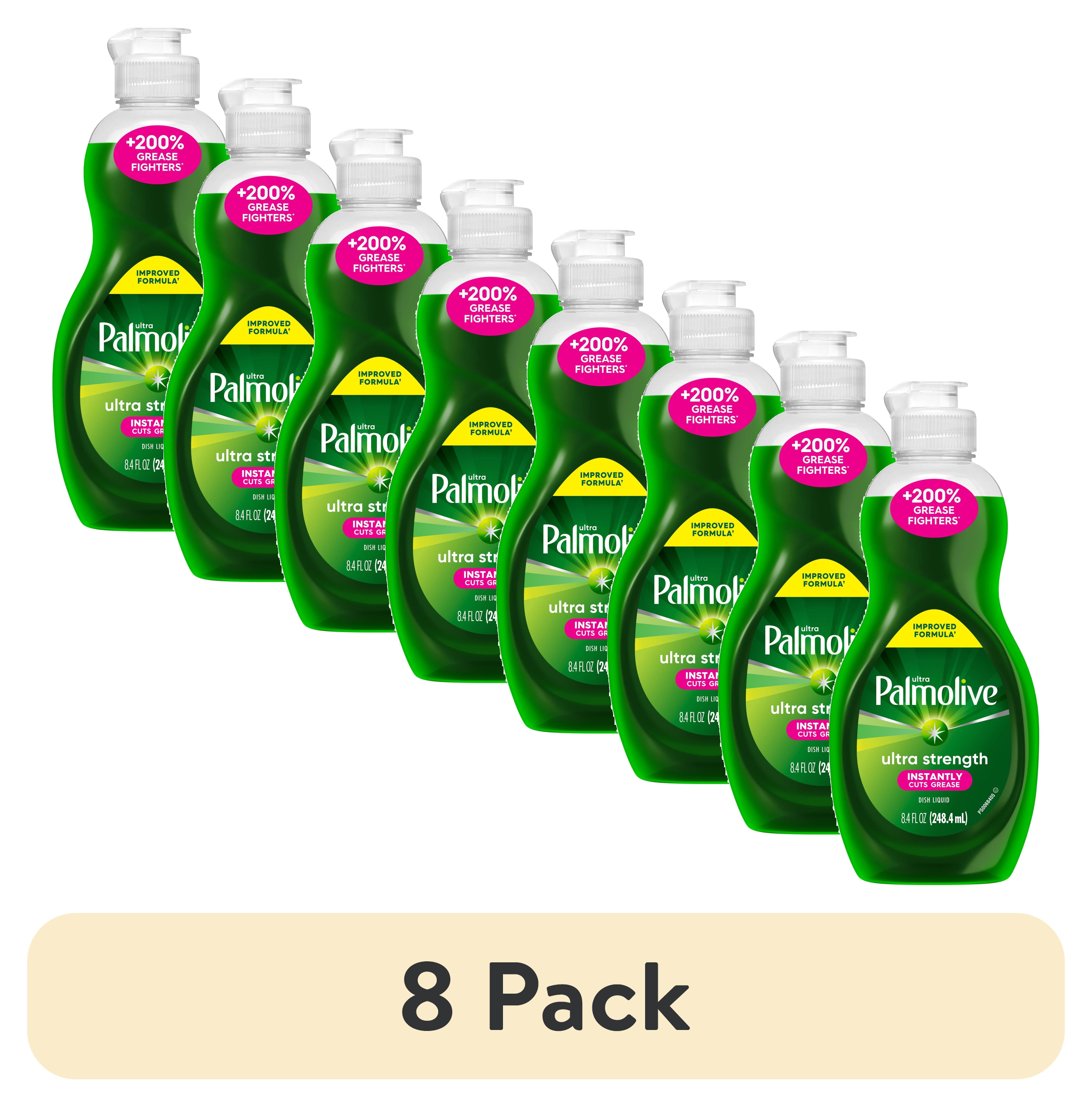 (8 pack) Palmolive Ultra Strength Liquid Dish Soap, 8.4 oz Bottle