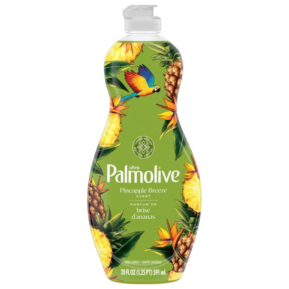 Palmolive Ultra Strength Liquid Dish Soap, Pineapple Breeze Scent, 20 fl oz Bottle