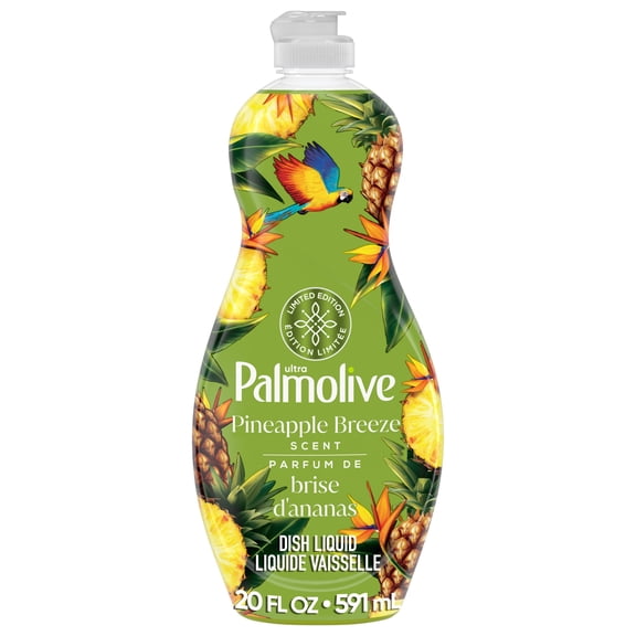 Palmolive Ultra Strength Liquid Dish Soap, Pineapple Breeze Scent, 20 fl oz Bottle