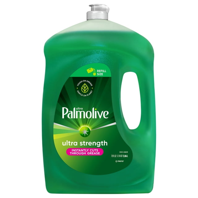Palmolive Ultra Strength Liquid Dish Soap, Original Green – 70 Fluid Ounce
