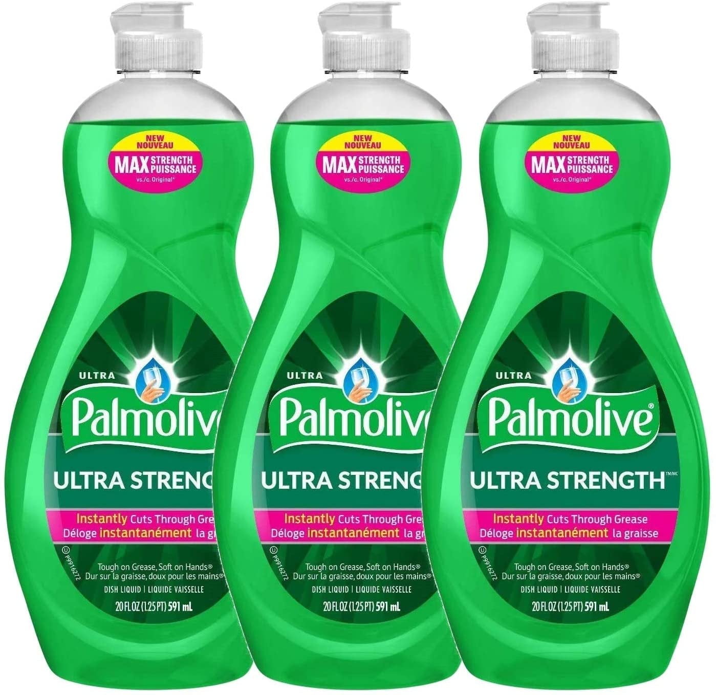 Palmolive Ultra Strength Liquid Dish Soap, Original Scent, 20 Fluid Ounce, 3 Count