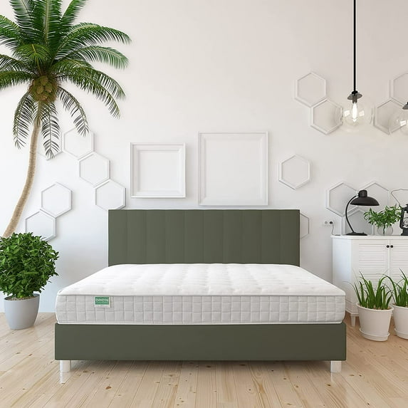 Palmpring Organic Kochi TwinXL Mattress - Organic Latex Coconut Coir 6” Medium Firm 2 Layer Comfortable Sleep Bed Dust Free