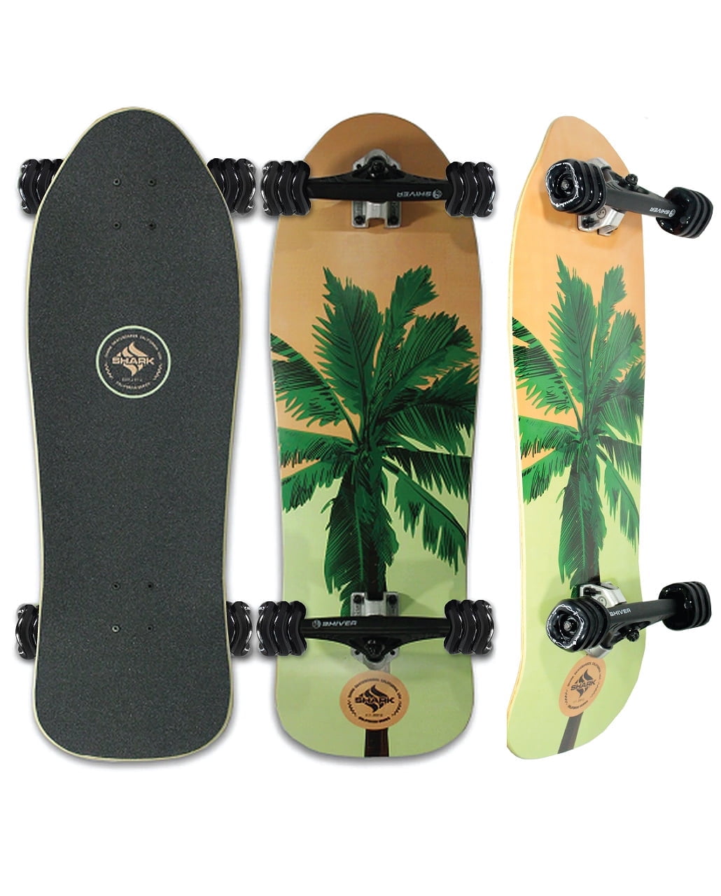 Shark Wheel Palms 31 Maple Cruiser Skateboard - 10 Deck Size