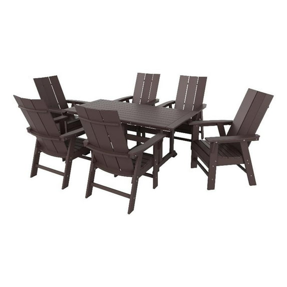 Palms 7-Piece Dining Table and Chair Set