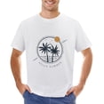 thumbnail image 1 of Palms And Ocean. Hello Summer Vintage T-shirt Mens Cotton Classic Crewneck Short Sleeve Tees Unisex White S, 1 of 2