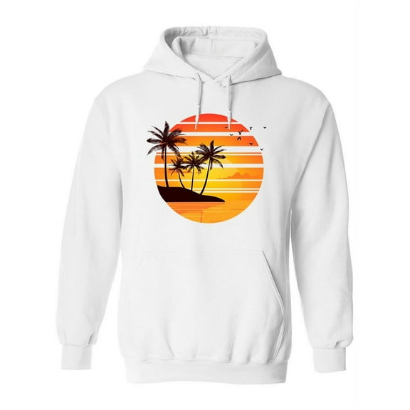 Palms In The Sunset Hoodie Women -SPIdeals Designs, Female x-Large