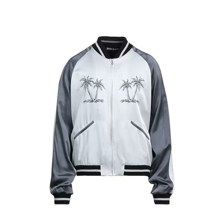 Palm Angels Male Palms Souvenir Bomber Jacket Grey Sizes standard XXXS 7XL Walmart