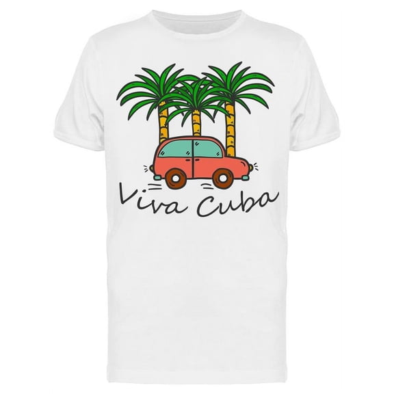 Palms Viva Cuba T-Shirt Men -Image by Shutterstock, Male Medium