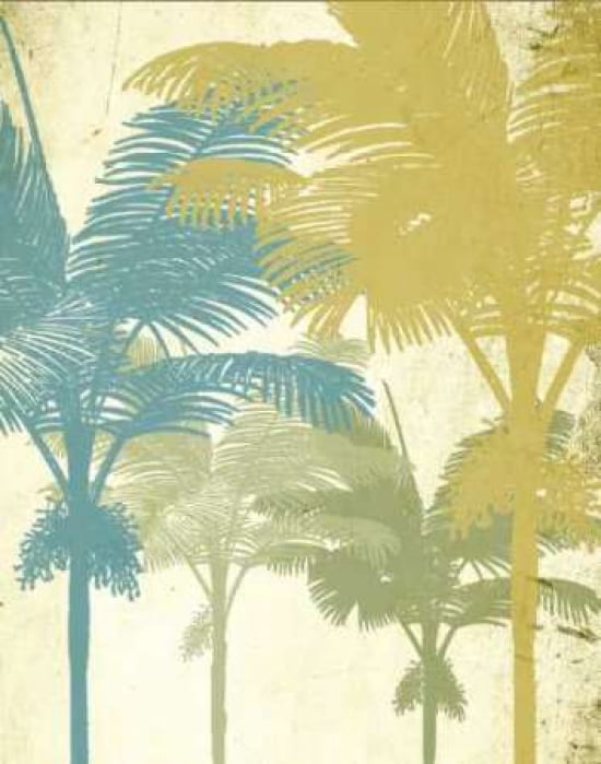 Palms in Past II Canvas Art - Steve Butler (22 x 28)