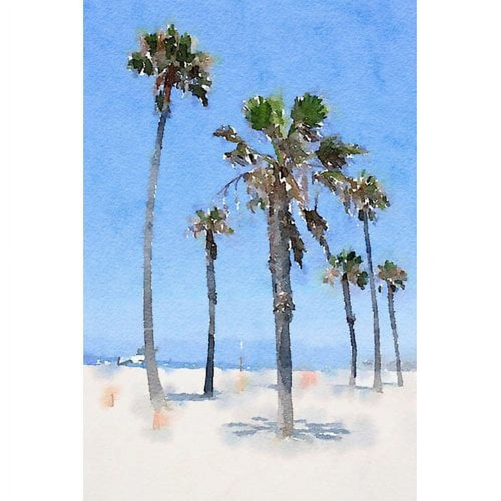 "Palms on the Beach" Painting Print on Wrapped Canvas
