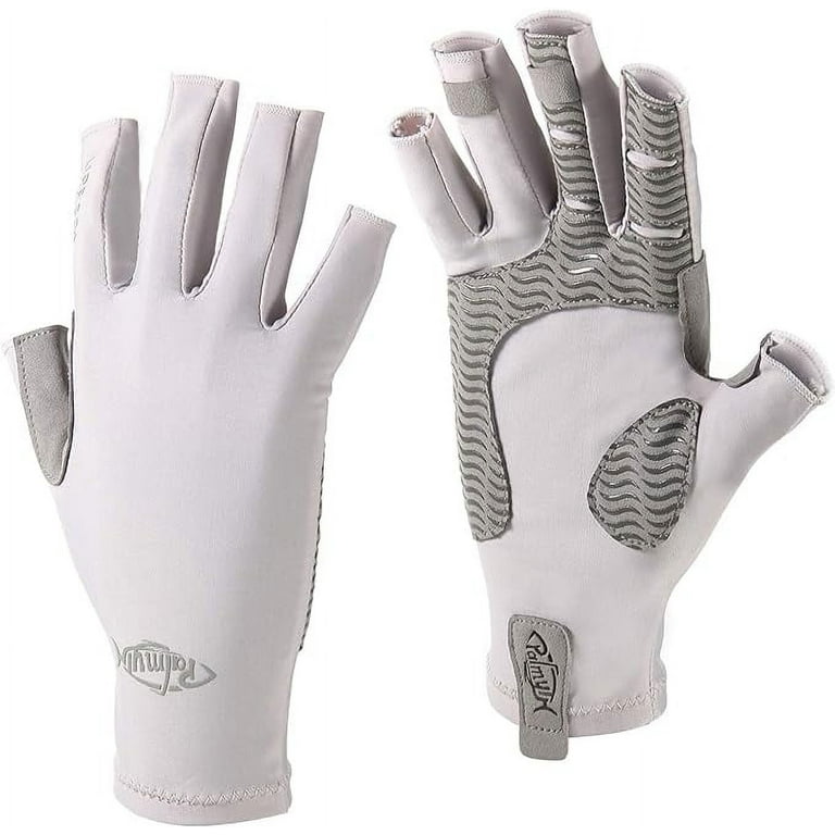 Palmyth UV Protection Fishing Fingerless Gloves UPF50+ Sun Gloves Men Women  for Kayaking, Hiking, Paddling, Driving, Canoeing, Rowing 
