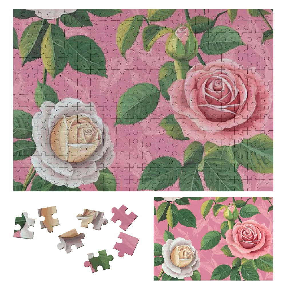 Palnkart Challenging Rose Pattern Wooden Jigsaw Puzzle for Adults ...