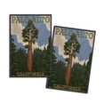 thumbnail image 1 of Palo Alto, California, California Redwoods (4x6 Birch Wood Postcards, 2-Pack Stationary, Rustic Home Wall Decor), 1 of 5