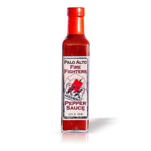 Palo Alto Firefighters XX Habanero Pepper Sauce (8.5oz) Salt Free
