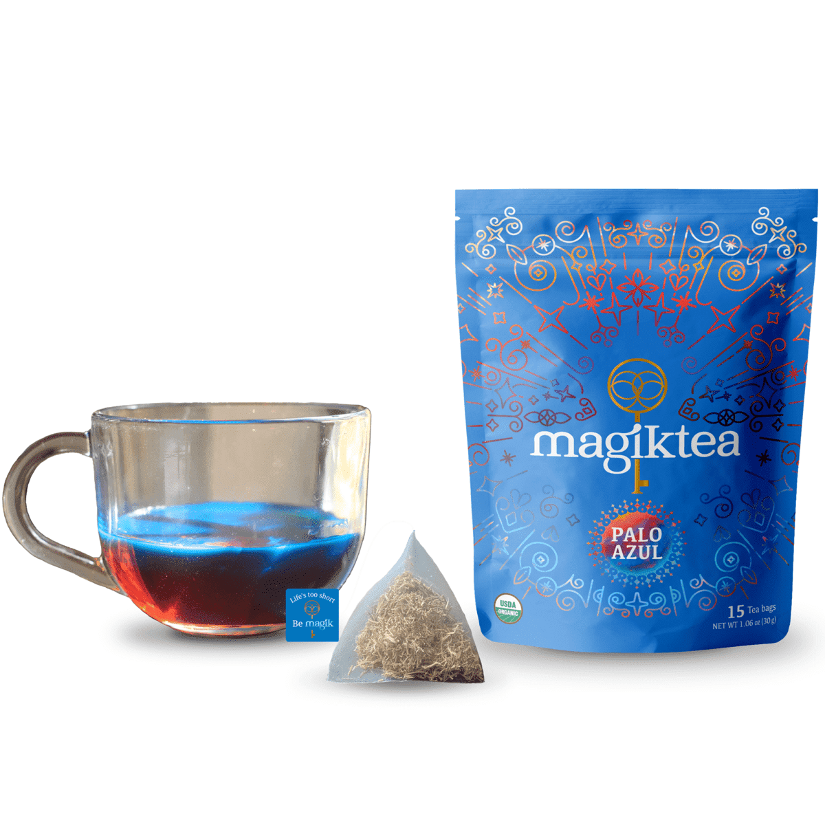 Palo Azul, 15 Plant-Based Tea Bags, USDA Organic, Kidneywood, Caffeine ...