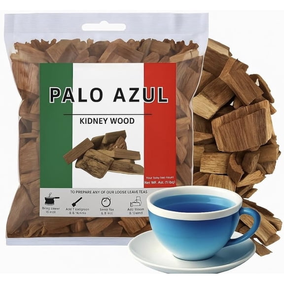 Palo Azul Herbal Tea | Kidneywood (Blue Stick) Te Herbal | Loose Leaf Wildcrafted Kidney Wood Tea | All Natural Tea, non-GMO. Imported from Mexico (10oz)