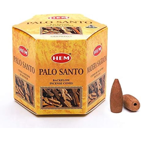 Palo Santo Backflow Incense Cones 20 Aromatherapy Cones | Long Lasting 40 Min Burn(Single Cone) | for Spa, Yoga, Reiki, Meditation, Healing, Relaxation & Home Fragrance