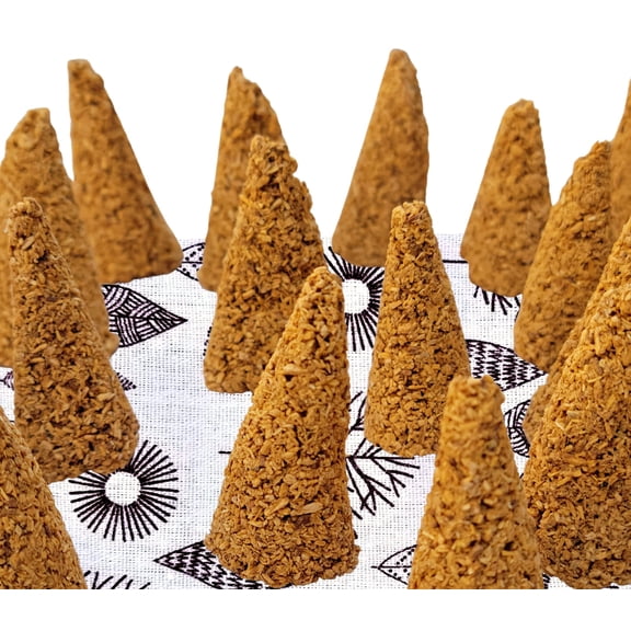 Palo Santo Cones 24 Pack w/Storage Bag, Palo Santo Incense Cones from Holy Wood Powder Ground Palo Santo Sticks