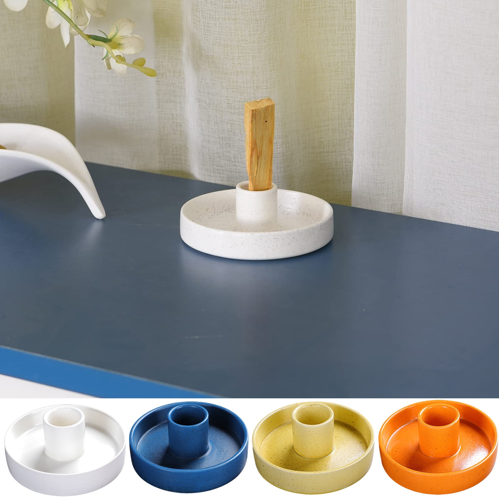 Palo Santo Holder, Candle Holder Ceramic Incense Holder for Palo Santo