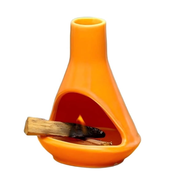 Palo Santo Holder - Handmade Ceramic Incense Burner Stand for Sage, Smudging and Meditation (5.51 x 4.52 Inch)Orage