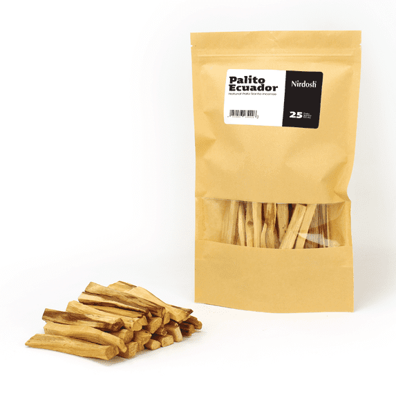 Palo Santo Ecuador Palito Incense Stick, 25 Count