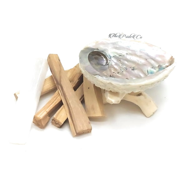 Palo Santo Smudge Incense Stick/Wood (5 Pack) With Selenite Wand