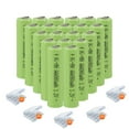 thumbnail image 1 of Palogreen AAA Rechargeable Battery 20-Pack 1.2V Ni-MH Triple A Batteries 900mAh with Battery Case fot solar light, 1 of 7