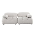 thumbnail image 1 of Paloma 2PC Modular 74 Inch Sofa in Light Cream Velvet by Diamond Sofa, 1 of 4