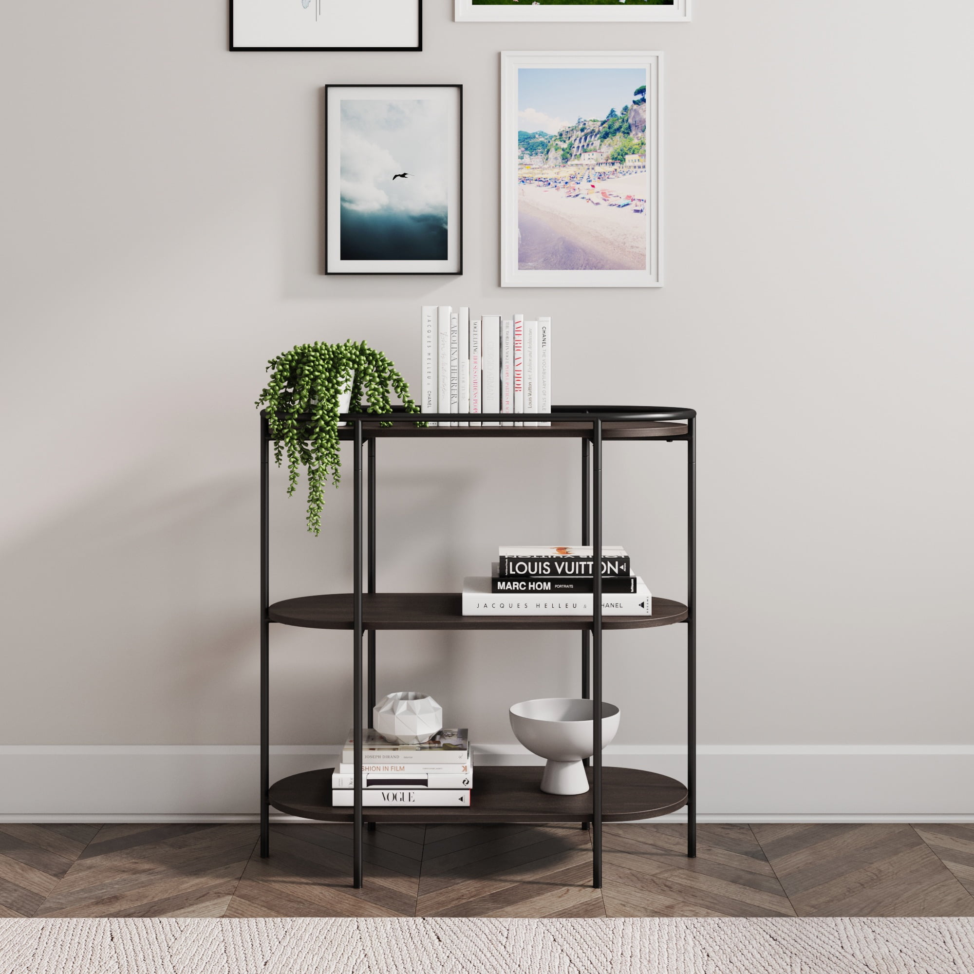 Black bookshelf small deals