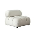 thumbnail image 1 of Paloma Armless Chair in Light Cream Velvet by Diamond Sofa, 1 of 10